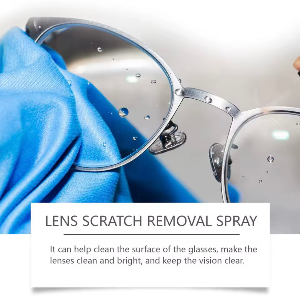 Eye Glass Cleaners Spray 2-in-1